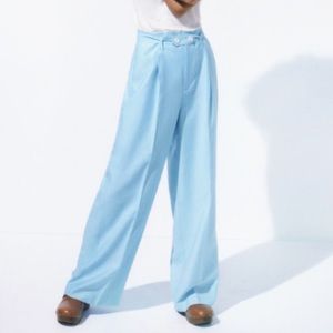 Zara Belted High Waisted Slacks Pants XS